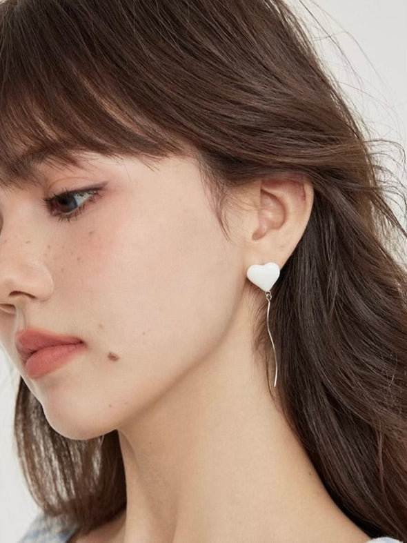 Falling Heart Earrings