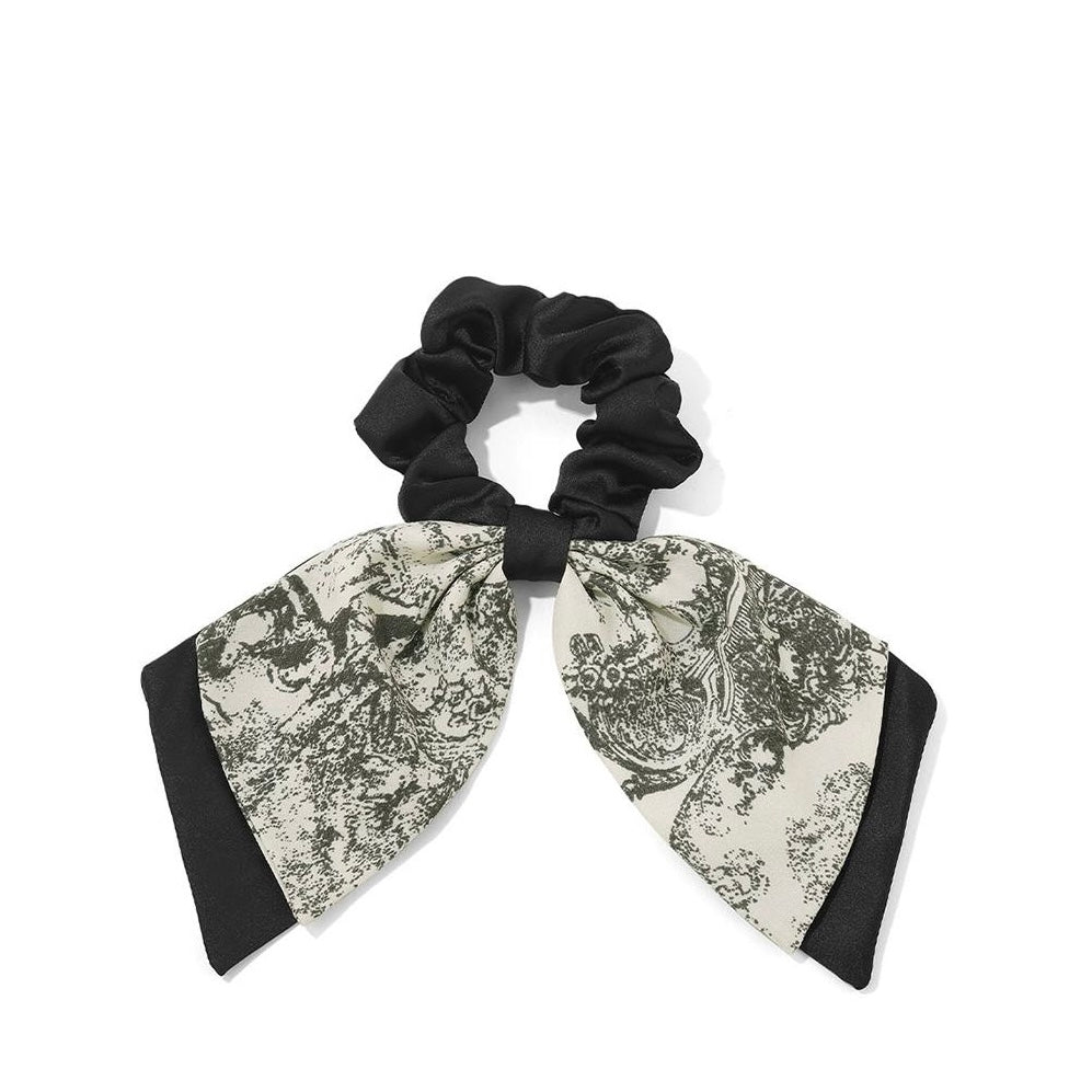 Vintage Scarf Bow Scrunchie