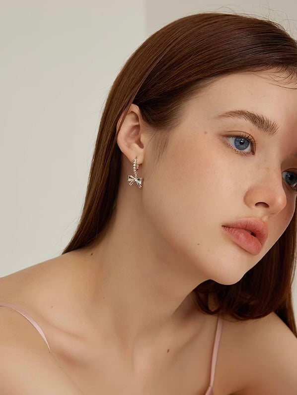 Auré Bow Hoop Earrings