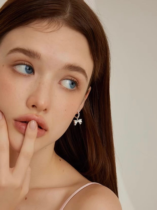 Auré Bow Hoop Earrings