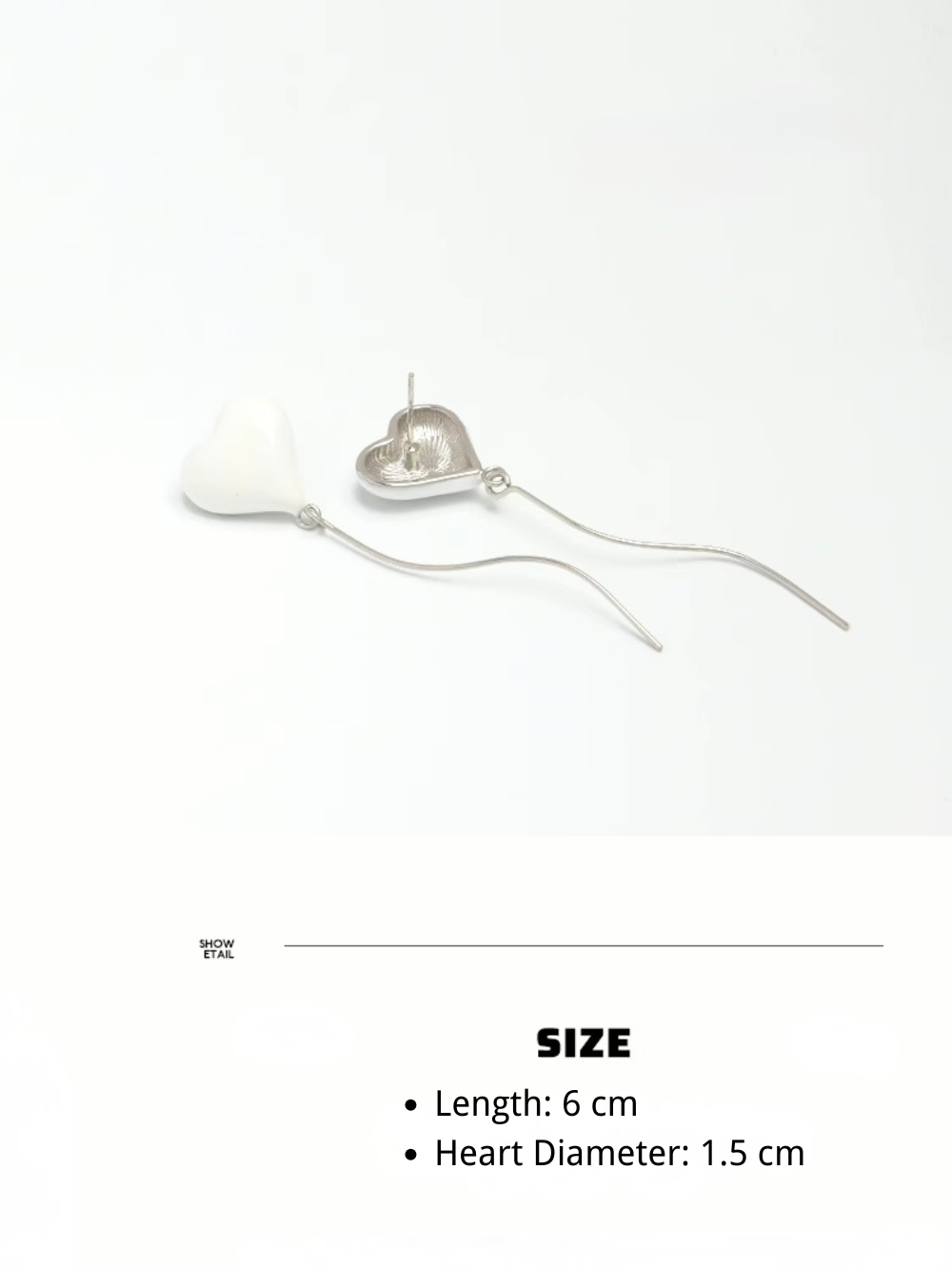 Falling Heart Earrings