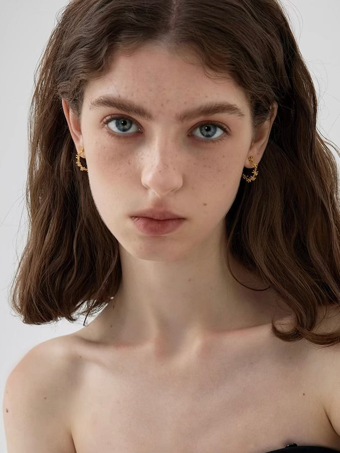 Stardust Hoop Earrings
