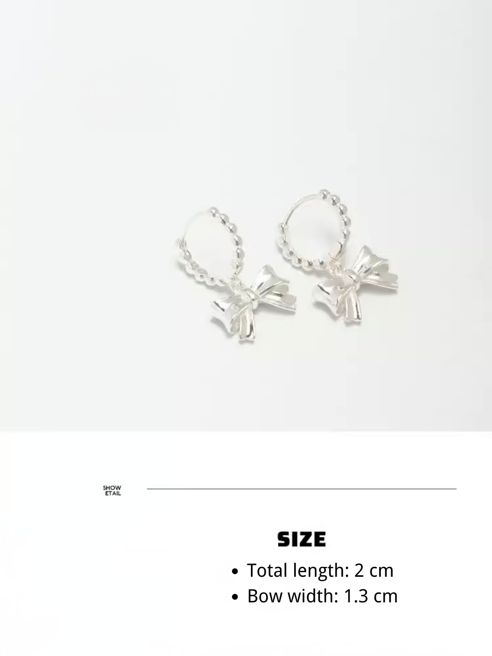 Auré Bow Hoop Earrings