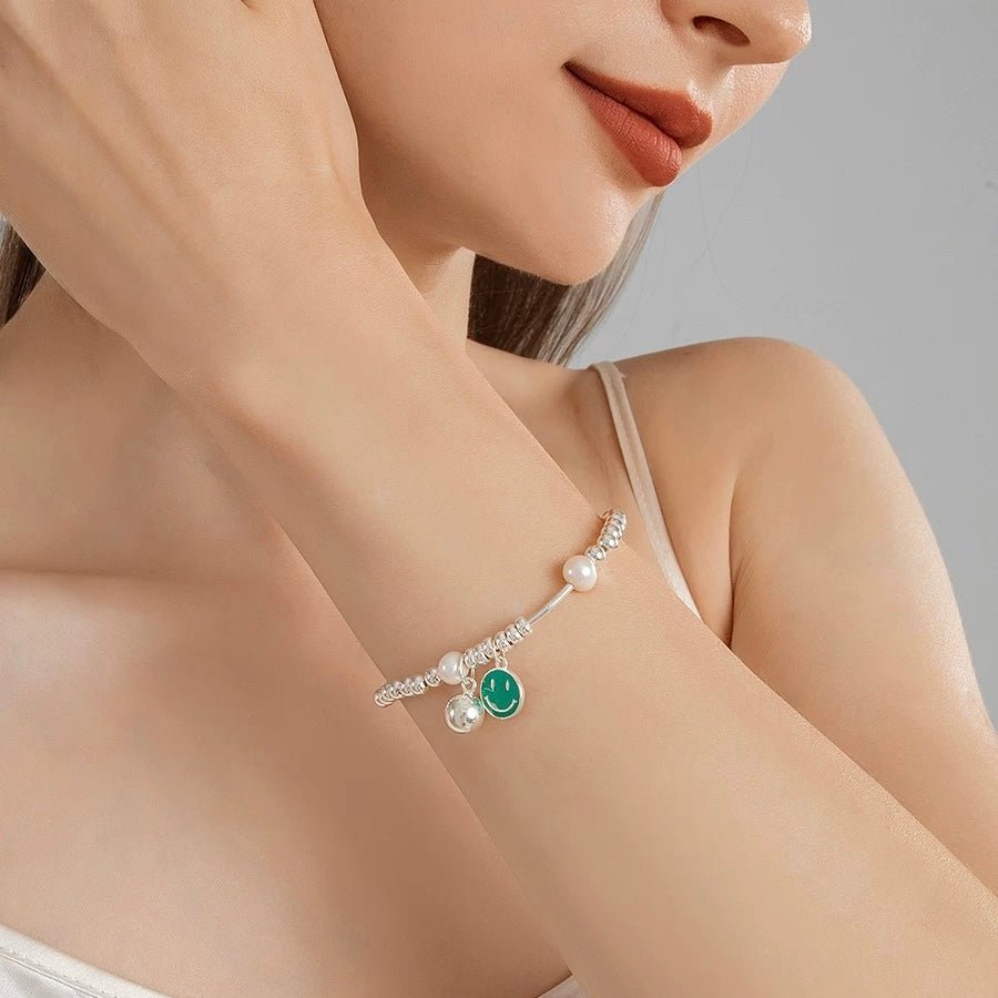 Smiley Pearl Bracelet - Nonstop Jewel
