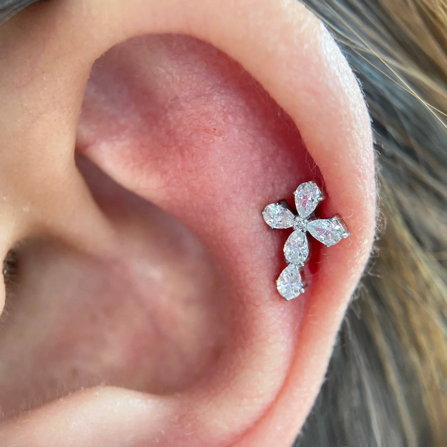Mini Cross Stud Earrings
