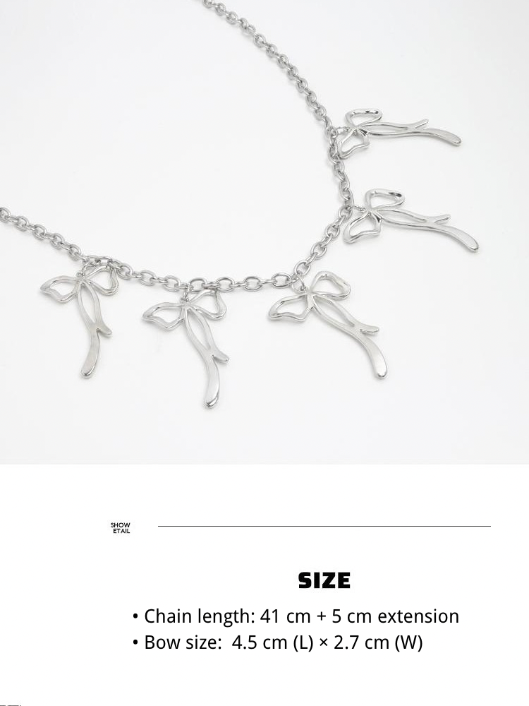 Ribbon Charm Necklace