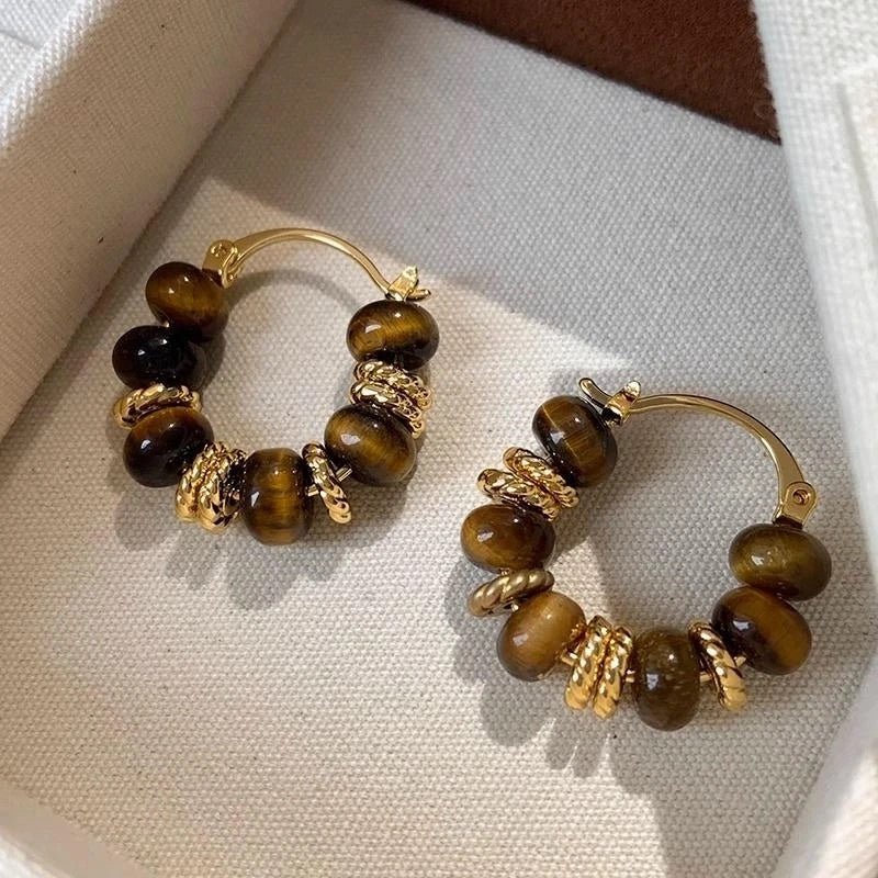 Beaded Hoop Earrings - Nonstop Jewel