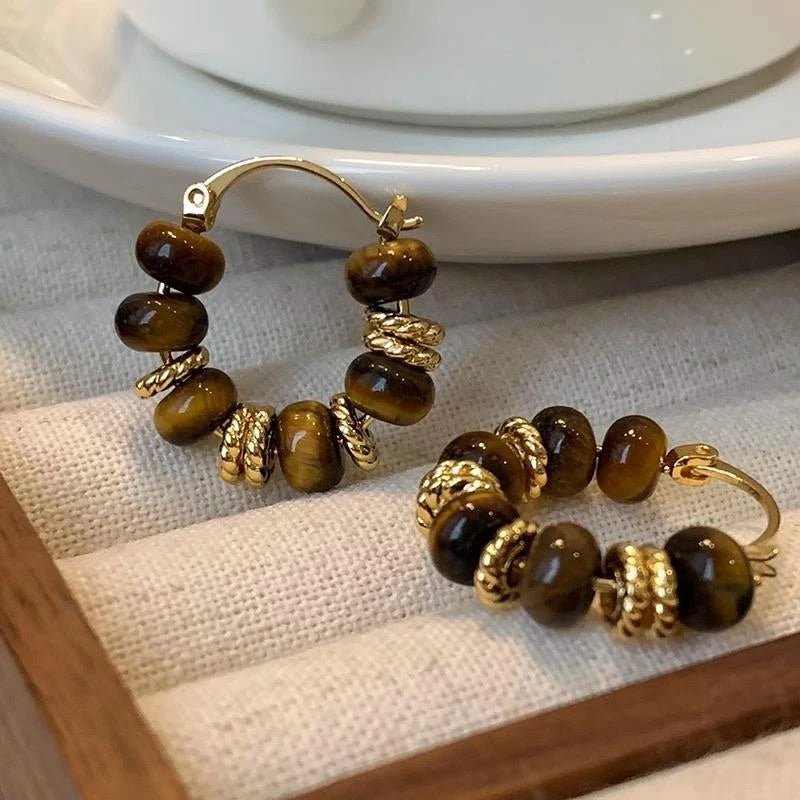 Beaded Hoop Earrings - Nonstop Jewel