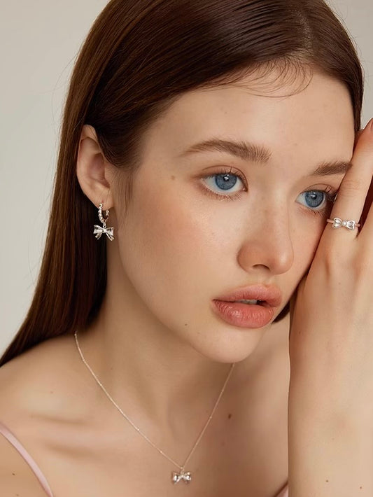 Auré Bow Hoop Earrings