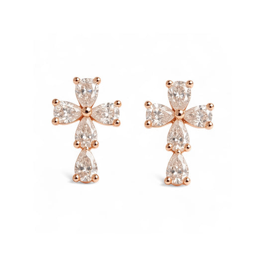 Mini Cross Stud Earrings