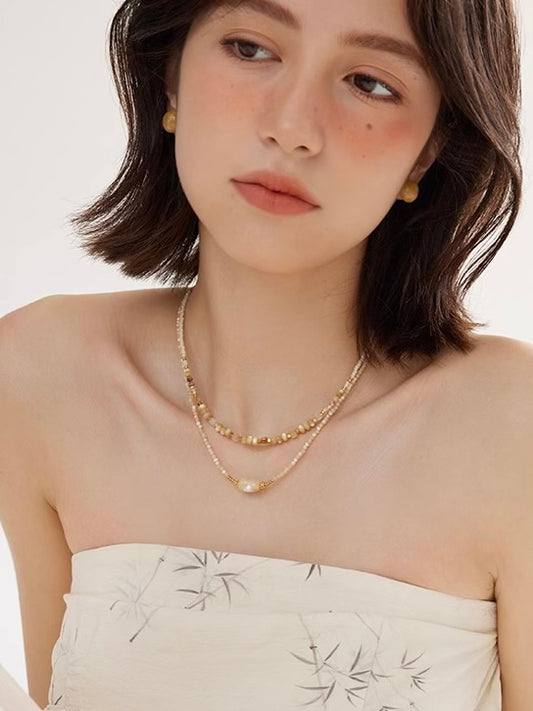 Natural Bead Necklace Set - Nonstop Jewel 