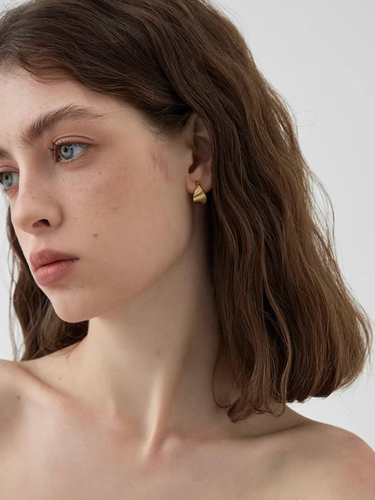 Ripple Mini Hoop Earrings