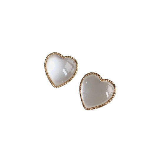 HeartGlow Stud Earrings