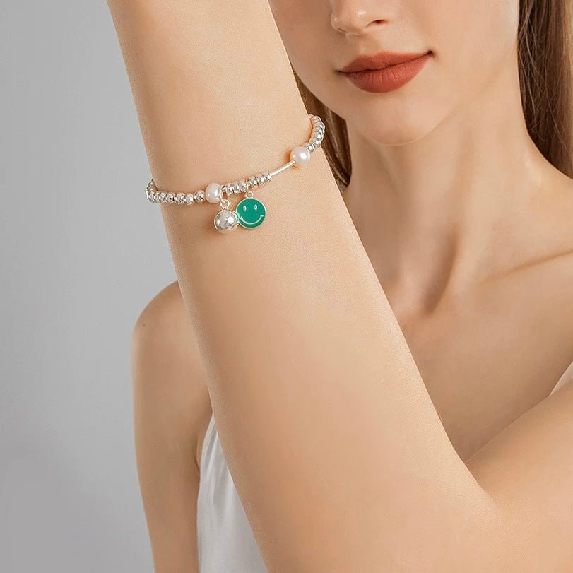 Smiley Pearl Bracelet - Nonstop Jewel 