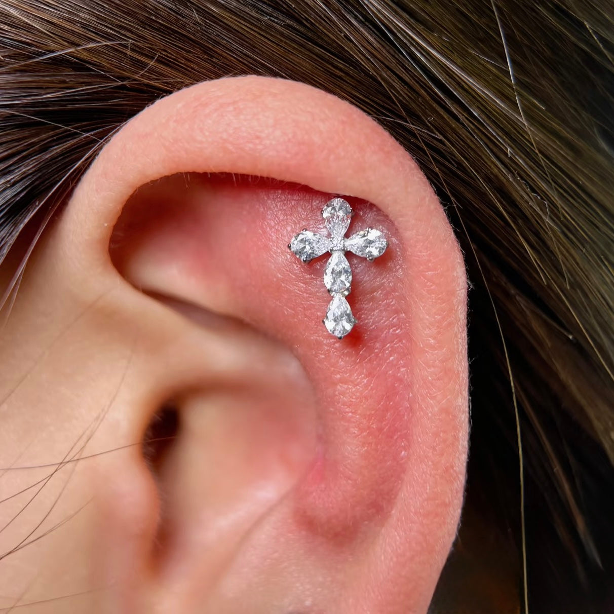 Mini Cross Stud Earrings