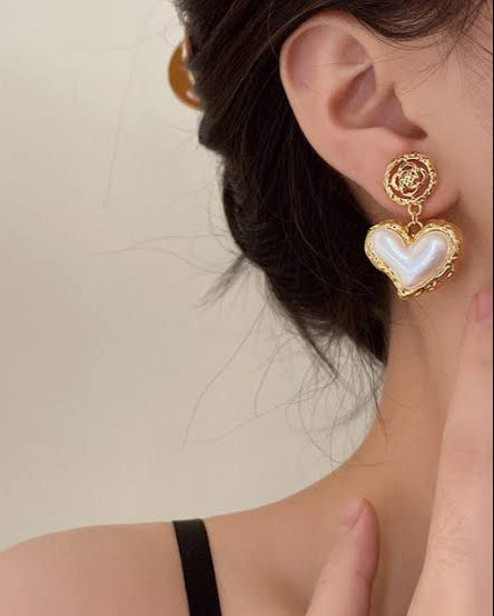 Heart Drop Earrings - Nonstop Jewel 