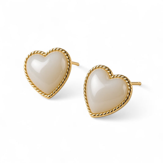 HeartGlow Stud Earrings - Nonstop Jewel 